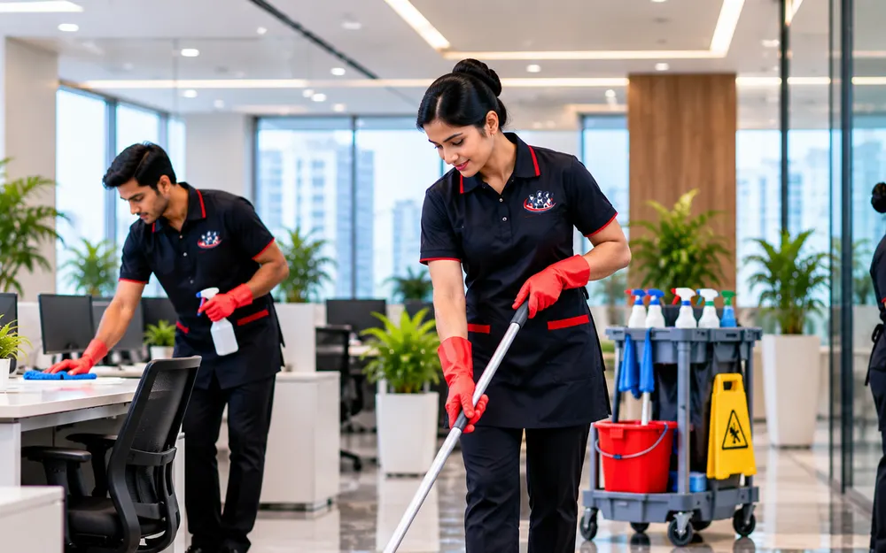 Vucare facility staff serving offices in North Bangalore