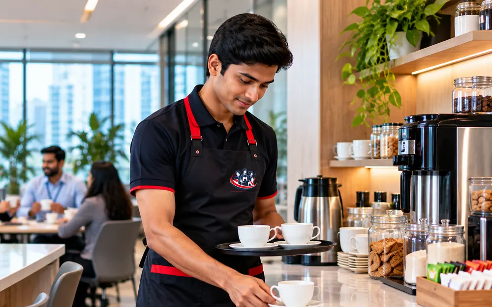 Vucare facility staff serving offices in South West Bangalore