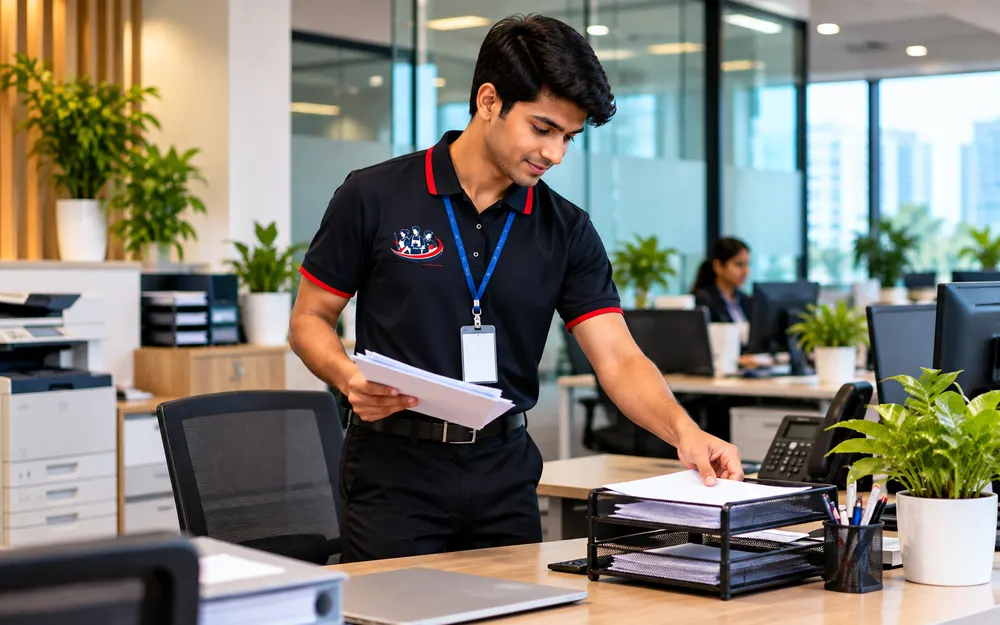 Office Boy Services team at work for offices in Bannerghatta Road, Bangalore