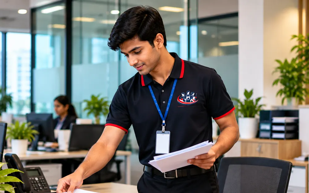Office Boy Services team at work for offices in BTM Layout, Bangalore