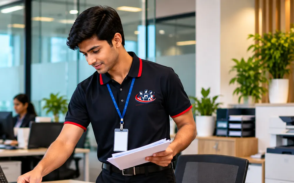 Office Boy Services team at work for offices in JP Nagar, Bangalore