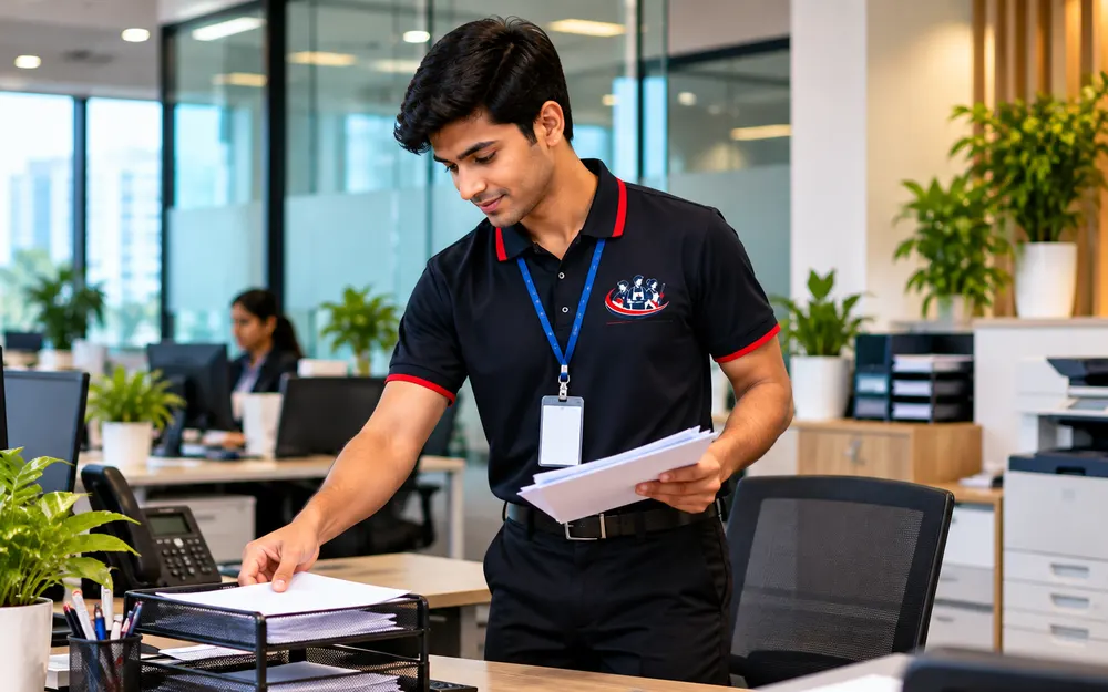 Office Boy Services team at work for offices in Koramangala, Bangalore