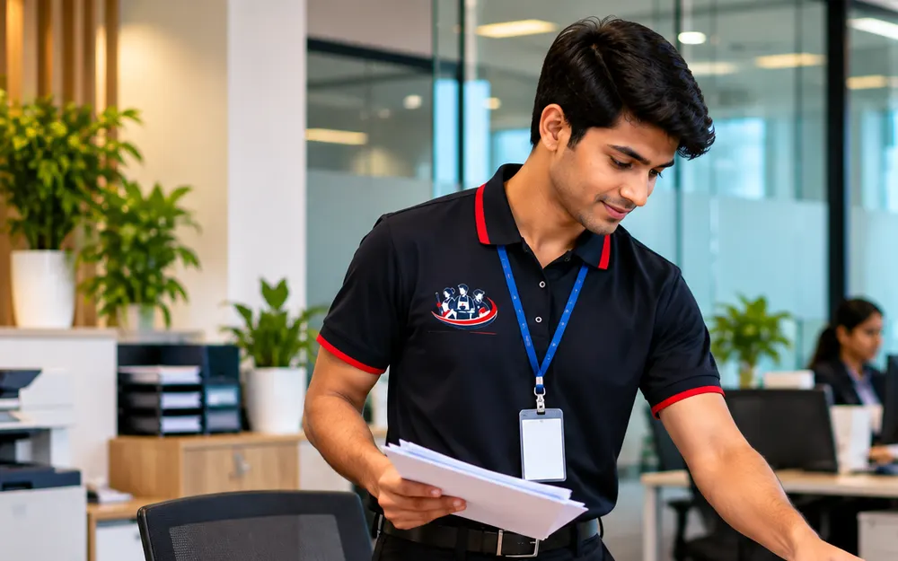 Office Boy Services team at work for offices in MG Road, Bangalore