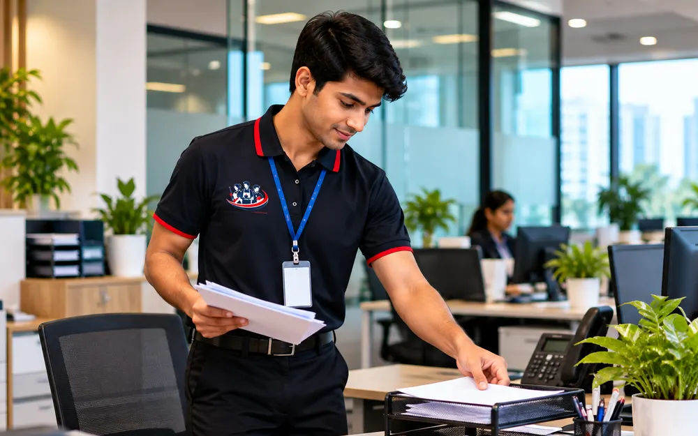 Office Boy Services team at work for offices in Peenya, Bangalore