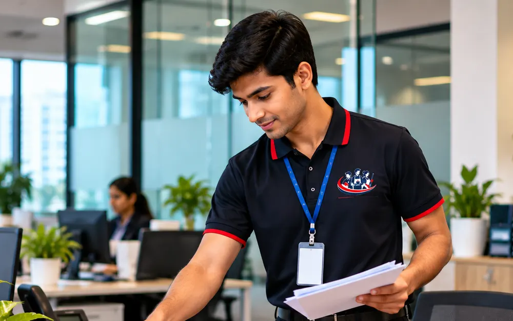 Office Boy Services team at work for offices in Rajajinagar, Bangalore