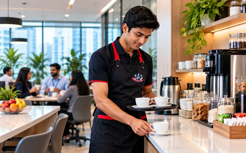 Pantry Boy Services team at work for offices in Banashankari, Bangalore
