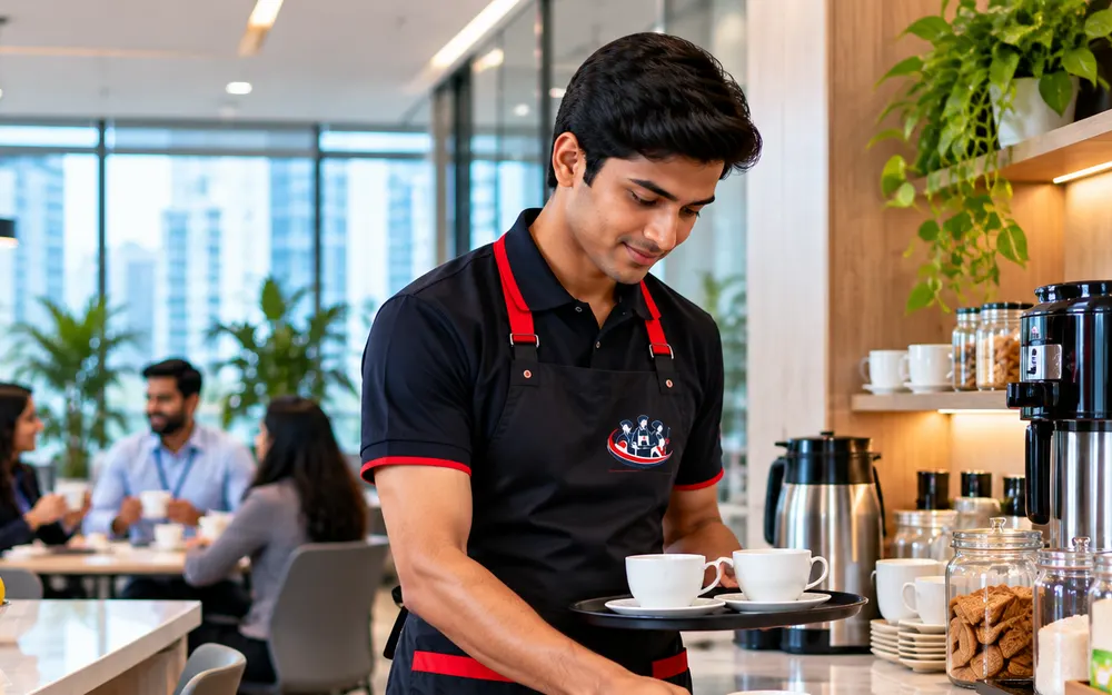 Pantry Boy Services team at work for offices in BTM Layout, Bangalore