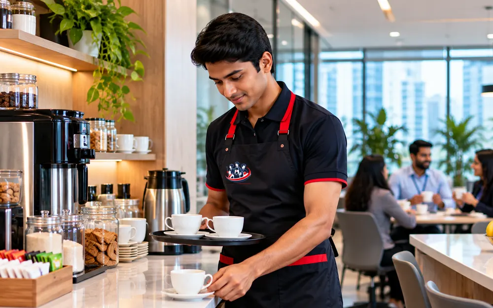 Pantry Boy Services team at work for offices in Electronic City, Bangalore