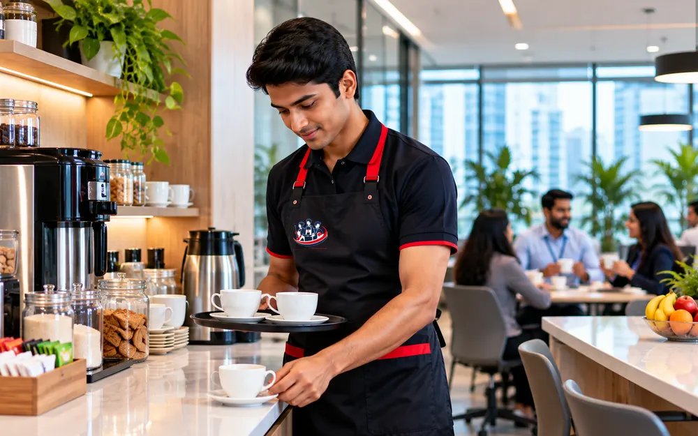 Pantry Boy Services for banks and finance offices in Bangalore