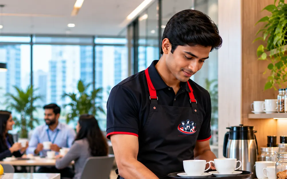 Pantry Boy Services team at work for offices in Rajajinagar, Bangalore