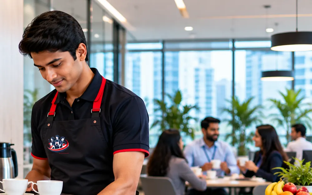 Pantry Boy Services team at work for offices in Whitefield, Bangalore