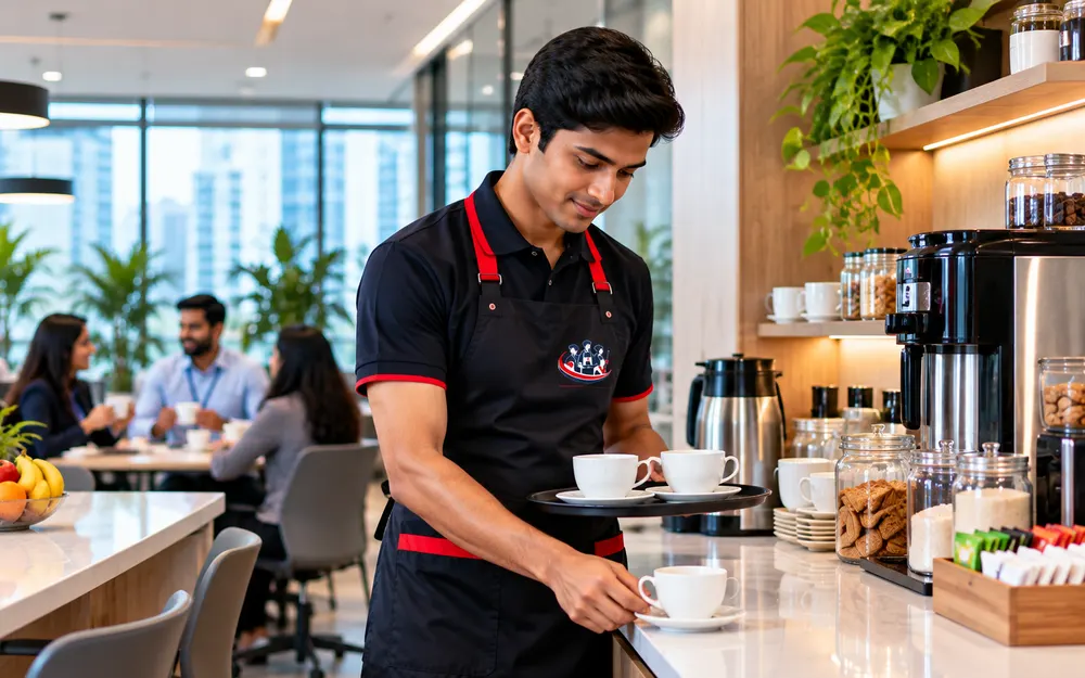 Pantry Boy Services team at work for offices in Yelahanka, Bangalore